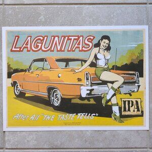 Lagunitas Brewing IPA India Pale Ale PinUp Nova SS Poster 18X13 Craft Beer